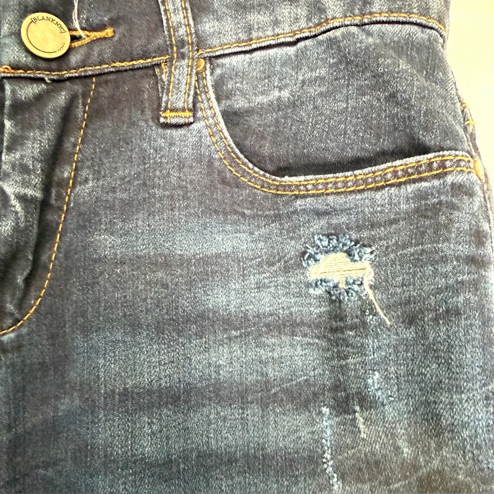 Blank NYC Dark Blue ripped Low Rise Skinny Jeans Size Women’s 25